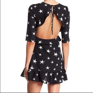 Avantlook Ruffle Hem Starry Dress